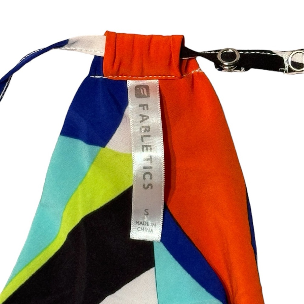 Fabletics Geometric Print Neema Romper, Size Small - image 5